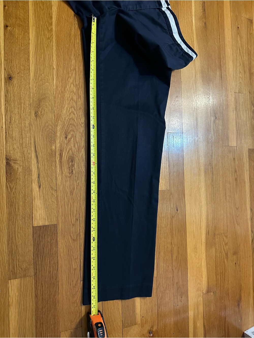 Talbots Navy Chinos with Contrast Waistband - Picture 9 of 10